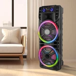 Bluetooth Dual 12 Woofer Tweeter Speaker System Heavy Bass Sound Party & Mic. Fixed Price $125.99.