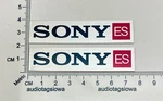 Sony Speaker Grill Badges Pair Custom Made Aluminum. Fixed Price $9.95.