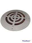Vintage Electro Products Round Intercom Speaker Grille, New Open Box, Silver. Fixed Price $29.00.