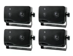 4) New Pyramid 2022SX 3.25" 200W 3-WAY Car Audio Mini Box Speakers System Inside. Fixed Price $60.99.