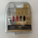 Acoustic Research Audio Speaker Pins - AP306 2 Red, Black New Box. Fixed Price $9.99.