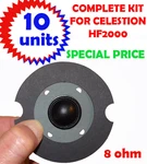 Complete Kit Diaphragm Voice Coil For Celestion HF2000 X 10 - 8 Ohms. Fixed Price $351.36.