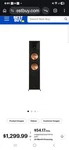 Klipsch RP-8060FA Ii Parting Out 8" Woofers Everything Read !!!. Fixed Price $179.00.
