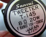 Sansui Tweeter T-145, T-I45 From SP-1500X 10K-20KHZ. Fixed Price $39.00.
