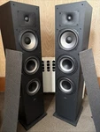 Polk Audio Monitor XT60 Tower Speaker Midnight Black, Pair. Fixed Price $300.00.