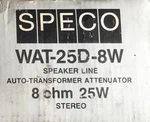 Audio Stereo Speaker Volume Control 70 Volt LINE-25 Watts Stainless. Fixed Price $24.78.