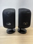 Bowers Wilkins B&w M-1 Satellite Speakers Pair Black W/ Stands Tested. Fixed Price $189.90.