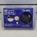 Nippon FS-4200 Speakers 50OZ Magnet Circuit 8 Ohms Watt 4" Woofer 1" Mid Twe. Fixed Price $27.99.
