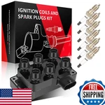 Scitoo 1 Ignition Coils 6 Iridium Spark Plugs Ford Usa Explorer Taurus 4L. Fixed Price $67.48.