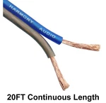 Harmony Audio 12 Gauge Cca Car Home Stereo Matte Blue Speaker Wire Cable 20 Feet. Fixed Price $10.99.
