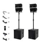Proreck Club Dj Speaker System 15 Inch Pa Subwoofer 6000W Line Array. Fixed Price $699.00.