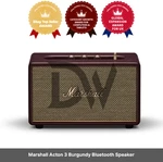 Marshall Acton 3 Burgundy Bluetooth Speaker / Express Genuine. Fixed Price $327.82.