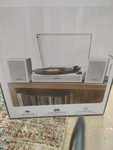 Tanlanin Tone Explorer Turntable W/ Speakers Bluetooth White TE-2028 Open Box. Fixed Price $75.00.