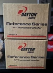 Pair 2 Dayton Audio RS100T-8 4" Reference Woofer Truncated Frame Ohm. Fixed Price $69.99.
