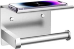 Toilet Paper Holder With Shelf, Adhesive Or Screw Wall Mount. Fixed Price $28.59.