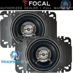 Pkg Focal Auditor RIP-100C 2-WAY Car 4" Coaxial Speakers + 4X6" Metal Plate New. Fixed Price $69.99.