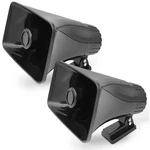 Pyle 6" Horn Speaker For Indoor/outdoor Use, 50W Power, Black, 2 Pack. Fixed Price $38.99.