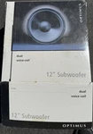 Optimus 12" Dual Voice-coil Subwoofer 40-1029 120W Non-enclosed Non-powered. Fixed Price $140.00.