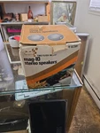 Vintage Sears Jensen MAG-10 Stereo Speakers Nos. Fixed Price $55.00.