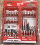 Milwaukee Shockwave Impact Duty Ultimate Fit 54-PIECE Drill Bit Set 48-32-4010. Fixed Price $25.99.