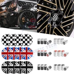 Wheel Center Logo Cap W/tire Air Valve Stem Cover Decoration Set For Mini Cooper. Fixed Price $19.98.