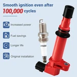 Ignition Coil& Iridium Spark Plug Pack Of 6 Compatible With Dodge Ram Nitro 1500. Fixed Price $90.00.