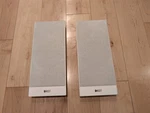 Kef T101 Ultra-thin Satellite Speakers (pair) White. Fixed Price $200.00.