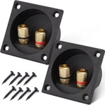 Facmogu 2PCS 2.2 Inch Square 2-WAY Speaker Box Terminal Cup With. Fixed Price $17.35.