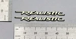 Realistic Minimus 7 Speaker Badge Emblem Premium Gold Pair With Adhesive. Fixed Price $12.00.