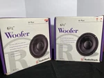 Radioshack 6 1/2" Woofer Speakers 40-1033 40W 8 New In Box Pair. Fixed Price $41.89.