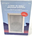 Optimus Radio Shack 40-1425 In-wall 6 1/2" 2-WAY Speaker System 100W Max 50W Rms. Fixed Price $56.98.