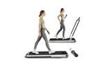 Costway 2 1 Folding Treadmill With Bluetooth Speaker Remote Control. Fixed Price $315.00.