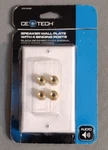 Commercial Electric Tech Speaker Wall Plate With 4 Binding Posts. Fixed Price $14.99.