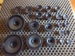 Visaton High End 19 Speaker Set , Sizes 17 13 10 8 5 Cm. Fixed Price $300.00.