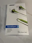 Bose Soundsport Wired In-ear Headphones Controls W/ Mic Energy Green New Apple. Fixed Price $190.00.